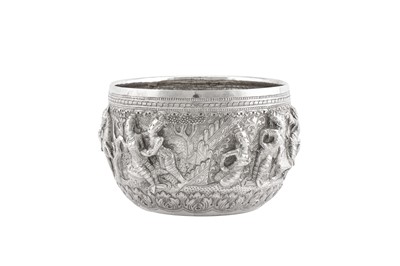 Lot 20 - An early 20th century Burmese unmarked silver small bowl, Rangoon circa 1910