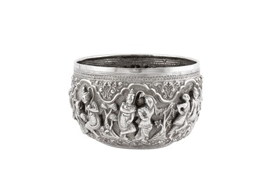 Lot 21 - An early 20th century Burmese unmarked silver small bowl, probably Rangoon circa 1910