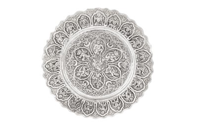 Lot 106 - An early 20th century Anglo – Indian unmarked silver dish, Lucknow circa 1920