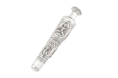 Lot 35 - An early 20th century Anglo – Indian unmarked silver scent bottle, Madras circa 1910