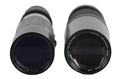 Lot 280 - Olympus OM & Soligor 400mm Telephoto Lenses.