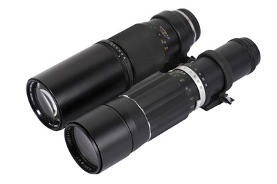 Lot 280 - Olympus OM & Soligor 400mm Telephoto Lenses.