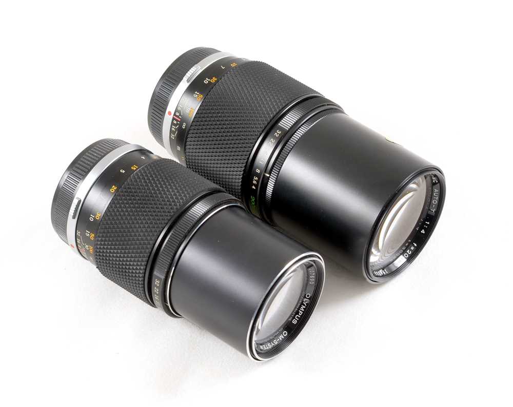 Lot 276 Olympus 200mm OM Telephoto Lenses, f4 & f5