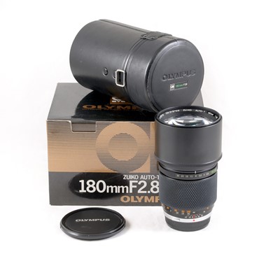 Lot 248 - An Olympus Auto-T 180mm f2.8 Prime Lens.