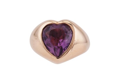 Lot 16 - AN AMETHYST RING BY JACQUIE AICHE