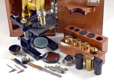 Lot 135 - A Brass Leitz Microscope, circa 1900.