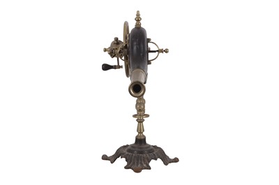 Lot 111 - A Ornate Victorian Hand Cranked Mechanical Fire Bellows