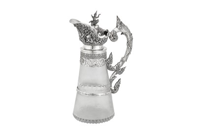 Lot 145 - An early 20th century Burmese silver claret jug, Rangoon dated 1900 attributed to Maung Shwe Yon and Sons