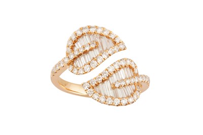 Lot 82 - Anita Ko | A diamond leaf ring