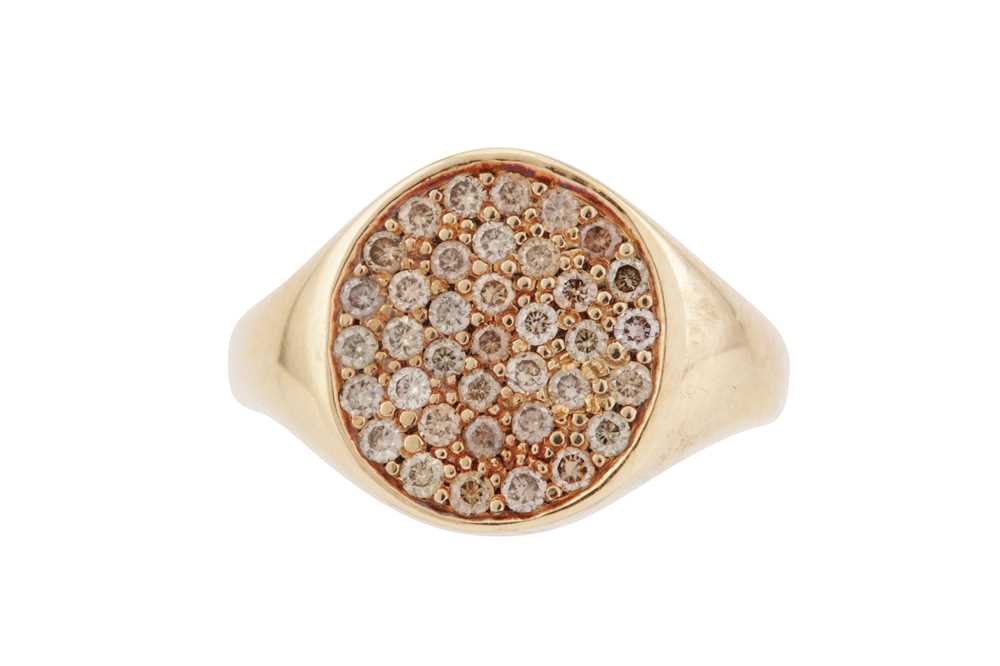 Lot 8 - A BROWN DIAMOND RING BY REBEKKA NOTKIN