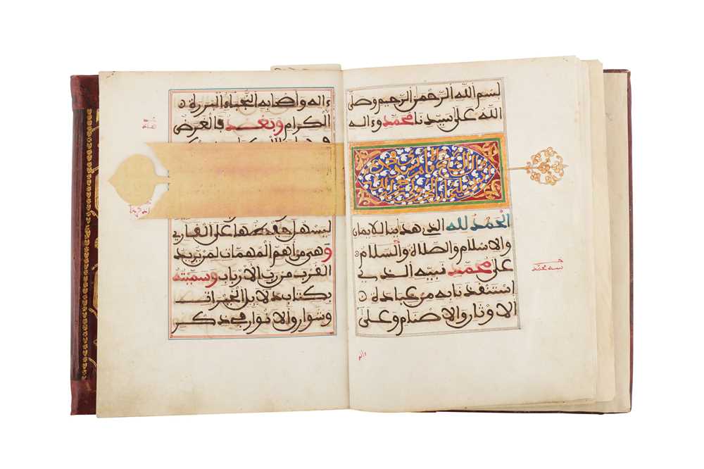 Lot 402 - A MOROCCAN MANUSCRIPT OF AL JAZULI’S DALA’IL AL-KHAYRAT