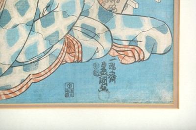 Lot 1062 - UTAGAWA TOYOKUNI (1777-1835) AND UTAGAWA YOSHIKAZU (1848-1870)