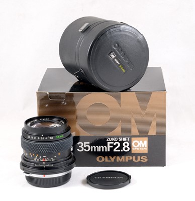 Lot 258 - An Olympus OM-System 35mm f2.8 Shift Lens.