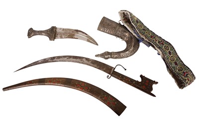 Lot 157 - TWO MIDDLE EASTERN DAGGERS