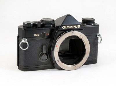 Lot 66 - A Boxed, Black Olympus OM2-MD Film Camera.