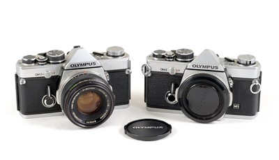 Lot 97 - Two Olympus OM-2 Cameras.