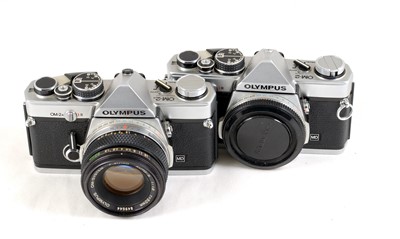 Lot 97 - Two Olympus OM-2 Cameras.