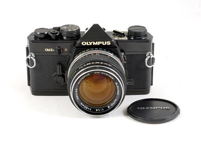 Lot 88 - Black Bodied Olympus OM-2n & f1.4 Lens