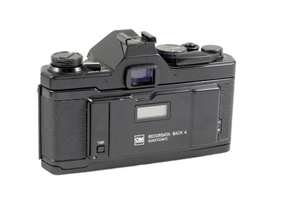 Lot 94 - Three Black Olympus OM Film Cameras Bodies.