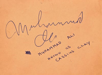 Lot 316 - Autograph Album.- Incl. Muhammad Ali