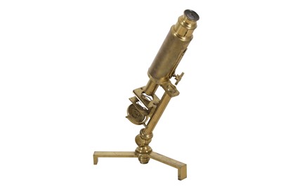 Lot 136 - A "Jones Most Improved" Type Brass Compound Microscopc.1800s