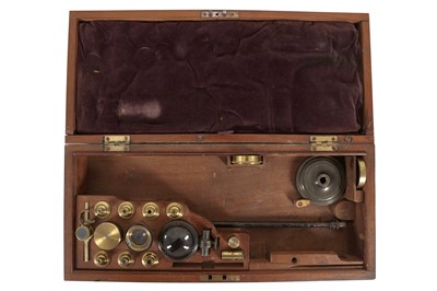 Lot 136 - A "Jones Most Improved" Type Brass Compound Microscopc.1800s