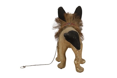 Lot 10 - A Life Size French Bulldog Nodder & Growler Pull Toy c.1890