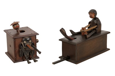 Lot 117 - Two Wooden Kobe Toys, Japan c.1890s-1920s