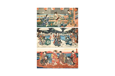Lot 328 - UTAGAWA TOYOKUNI III (1786 – 1865), UTAGAWA KUNIYOSHI (1798 – 1861) AND OTHERS