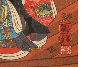 Lot 328 - UTAGAWA TOYOKUNI III (1786 – 1865), UTAGAWA KUNIYOSHI (1798 – 1861) AND OTHERS
