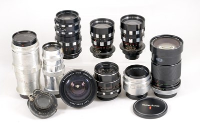 Lot 390 - Exakta & Screw Mount Lenses for Spares/Repairs.