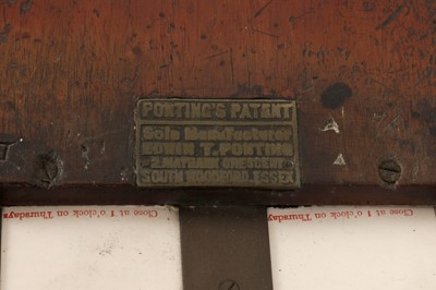 Lot 147 - A Ponting's Patent Pawnbrokers Booking Machine