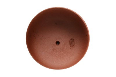 Lot 755 - A CHINESE YIXING ZISHA TEAPOT AND COVER