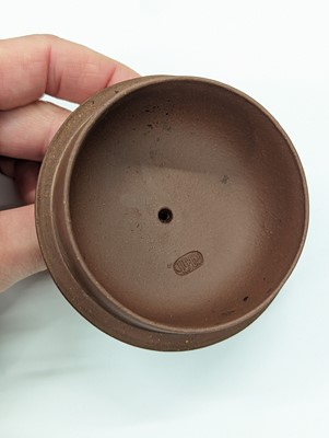 Lot 755 - A CHINESE YIXING ZISHA TEAPOT AND COVER
