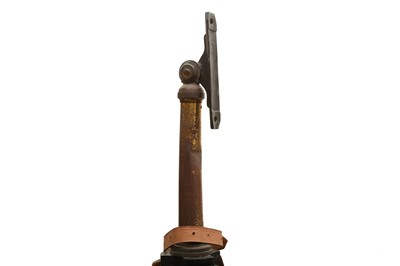 Lot 144 - A BROADHURST CLARKSON & CO BRASS TELESCOPE AND TRIPOD