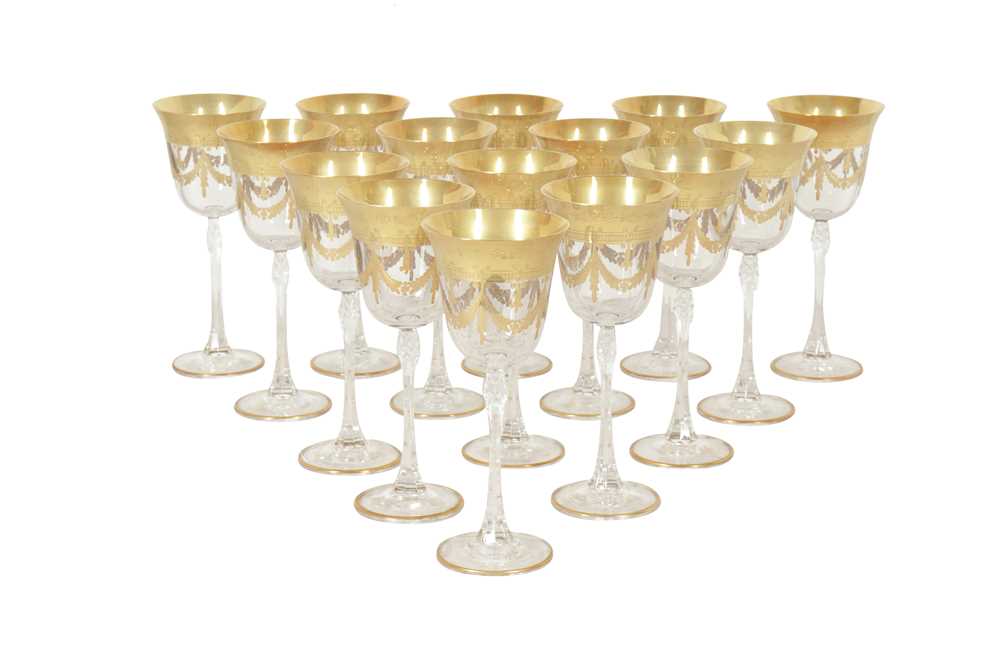 Lot 464 - GRIFFE FOR VETRERIE OF EMPOLI ITALIAN WINE GLASSES