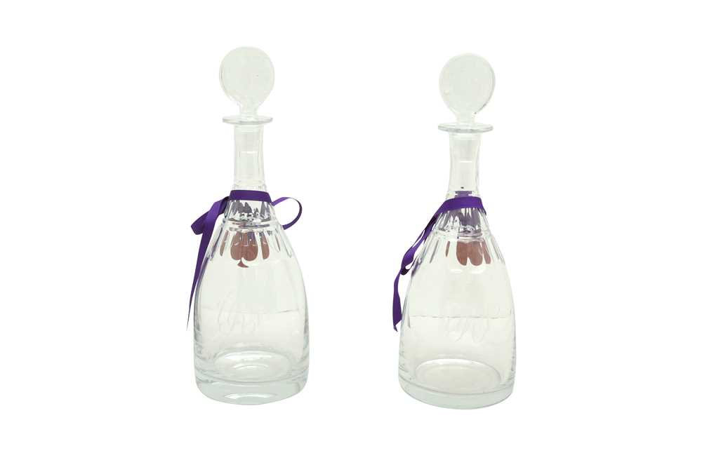 Lot 111 A PAIR OF WILLIAM YEOWARD CRYSTAL DECANTER