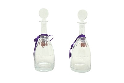 Lot 111 - A PAIR OF WILLIAM YEOWARD CRYSTAL DECANTER