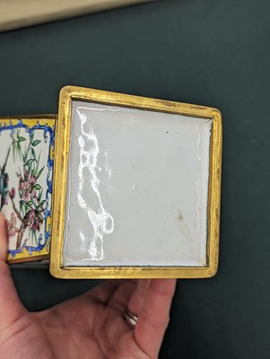 Lot 976 - A PAIR OF CHINESE CANTON ENAMEL VASES