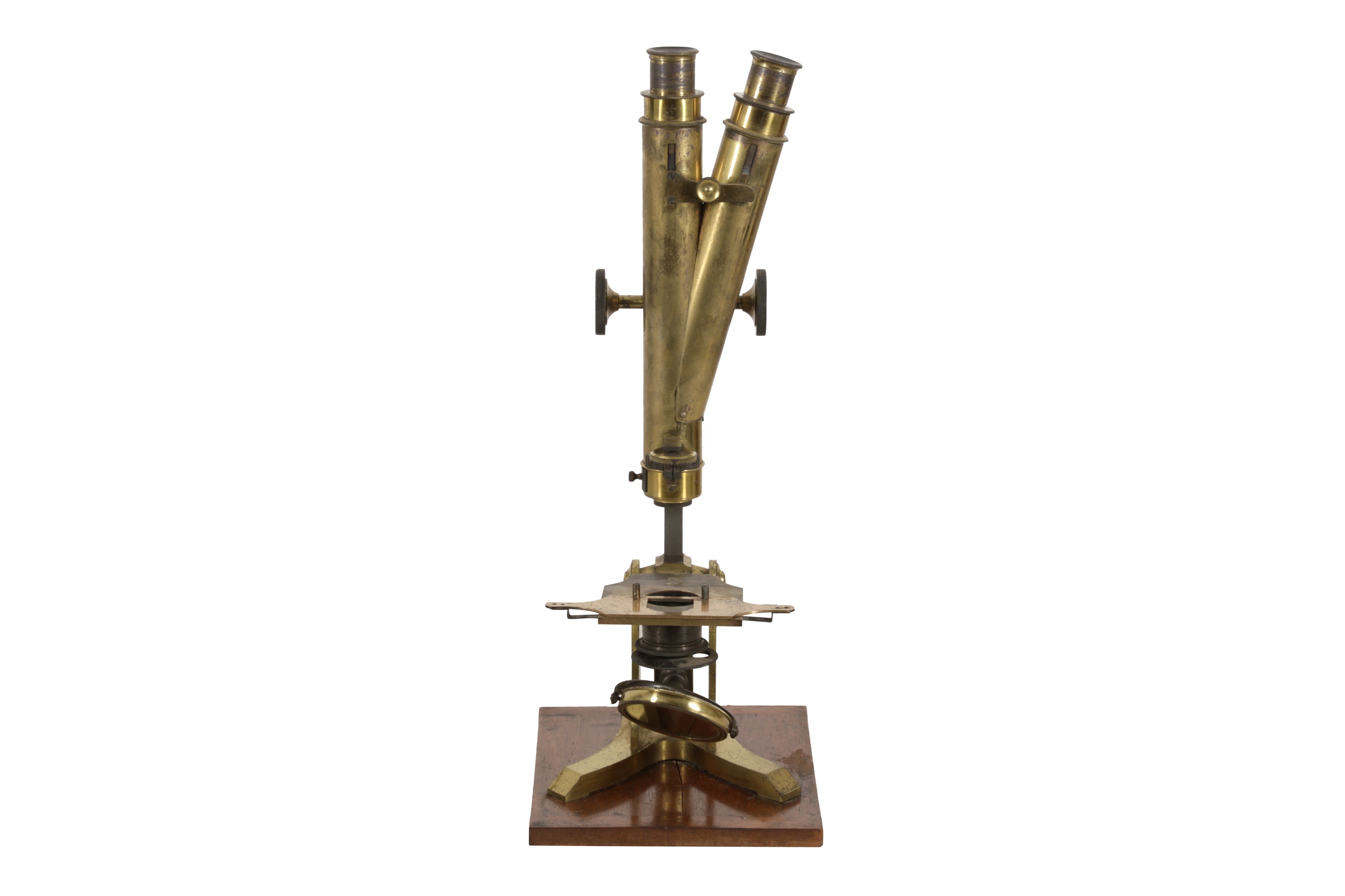 Lot 137 - A Binocular Microscope Outfit By Watson,