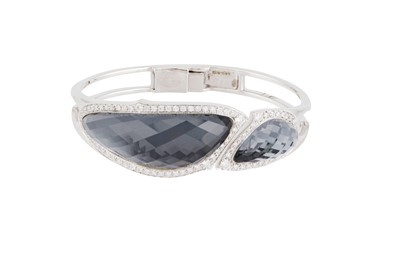 Lot 112 - Stephen Webster Ι A 'Crystal Haze' quartz and diamond bangle, 2015