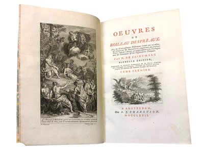 Lot 11 - French Literature.- Boileau-Despreaux (Nicolas)