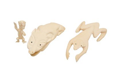 Lot 415 - A COLLECTION OF GREENLANDIC INUIT MARINE IVORY CARVINGS