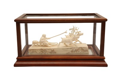 Lot 408 - A MARINE IVORY CARVING