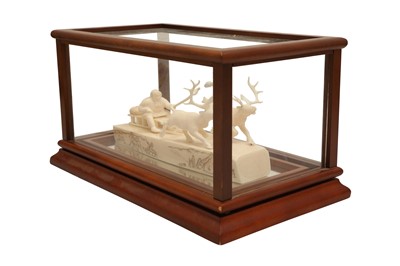 Lot 408 - A MARINE IVORY CARVING