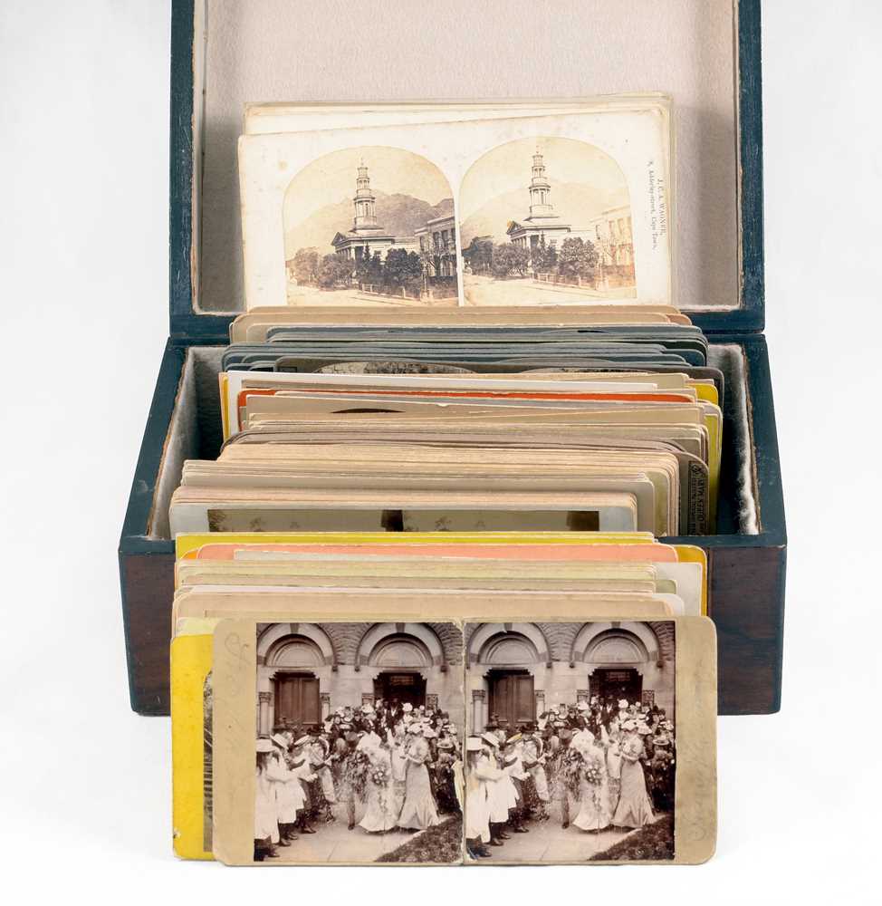 Lot 94 - A Box of over 140 Stereo Cards inc 1 by T R