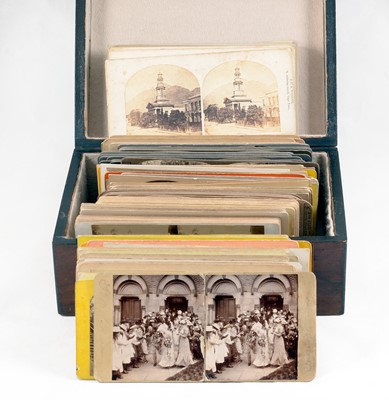 Lot 94 - A Box of over 140 Stereo Cards inc 1 by T R Williams.