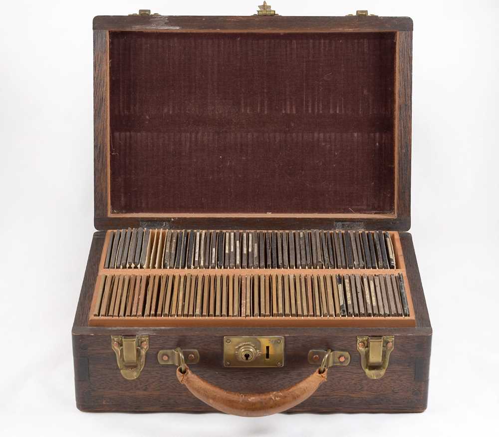 Lot 65 - A Case of Magic Lantern Slides, Many Hand-Coloured of Japan, Plus Others.
