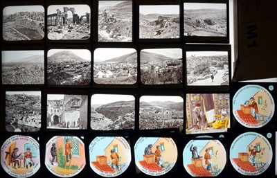 Lot 65 - A Case of Magic Lantern Slides, Many Hand-Coloured of Japan, Plus Others.
