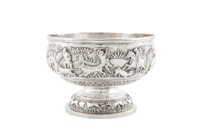 Lot 166 - An early 20th century Anglo – Indian unmarked silver footed bowl, Bombay circa 1920